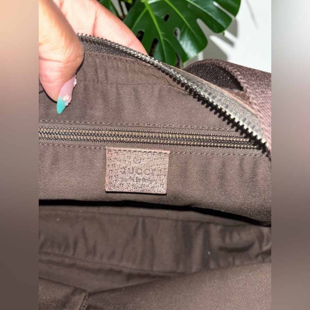 Gucci GG Canvas Half Moon Crossbody Bag - Picture 11 of 13